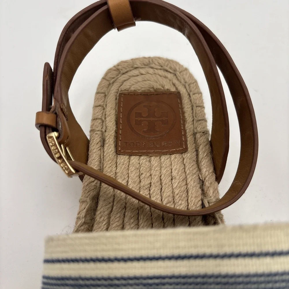 Pre-Owned Tory Burch Ivory‎ Size 7 Slingback Sandals